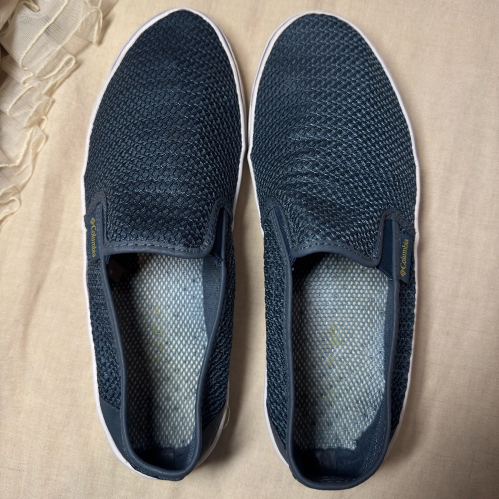 Columbia Men's Dark Blue Deck Shoes for lakes, ocean, fishing. Seldom worn. - Picture 3 of 6
